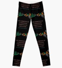 The Creation Of A Thousand Forests Is In One Acorn - Ralph Waldo Emerson Leggings