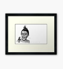 Punked Lizard. Framed Print