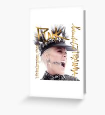 Tarjeta de felicitación hermosa rosa profundo 2019 trauma trauma badung