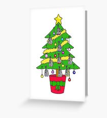 Happy Christmas to Runner or Gym Enthusiast. Greeting Card