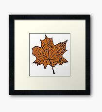 Herbstblatt Framed Print