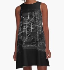 London Underground A-Line Dress