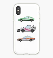 Clarkson, Hammond and May's Police challenge cars iPhone Case