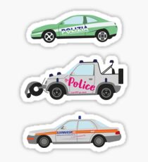 Clarkson, Hammond and May's Police challenge cars Sticker
