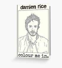 Colour Me In (Damien Rice) Greeting Card