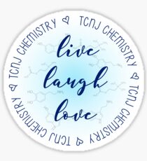 Live Laugh Love TCNJ CHem Sticker