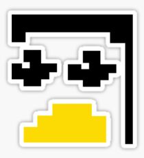 LINUX TUX PENGUIN PIXEL FACE Sticker