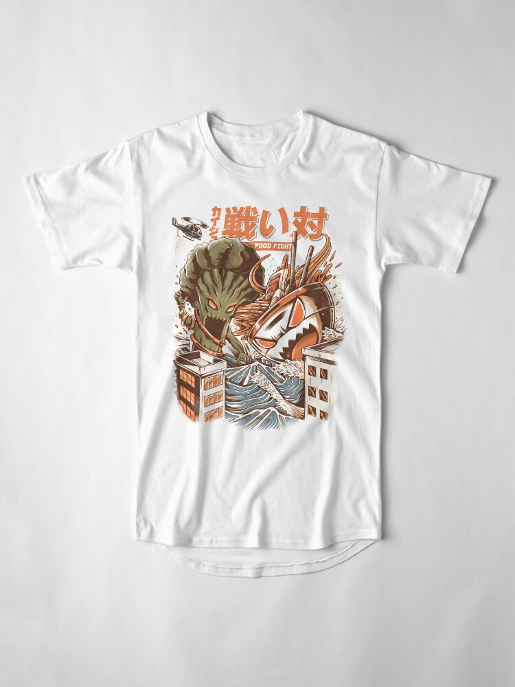 Alternate view of Kaiju Food Fight Long T-Shirt