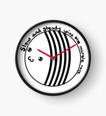 Marble Racing - langsam und stetig (weiß / transparent) Uhr