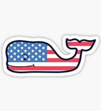 American flag vineyard vine Sticker