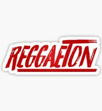 Reggaeton Rot Stilisiert Sticker