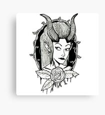 Demon girl Canvas Print