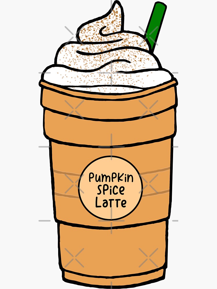 "Pumpkin Spice Latte" Sticker by mynameisliana | Redbubble