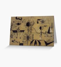 Tarjeta de felicitación Joan Miro, artista europeo, Gemius, diseño de arte, muchos artículos