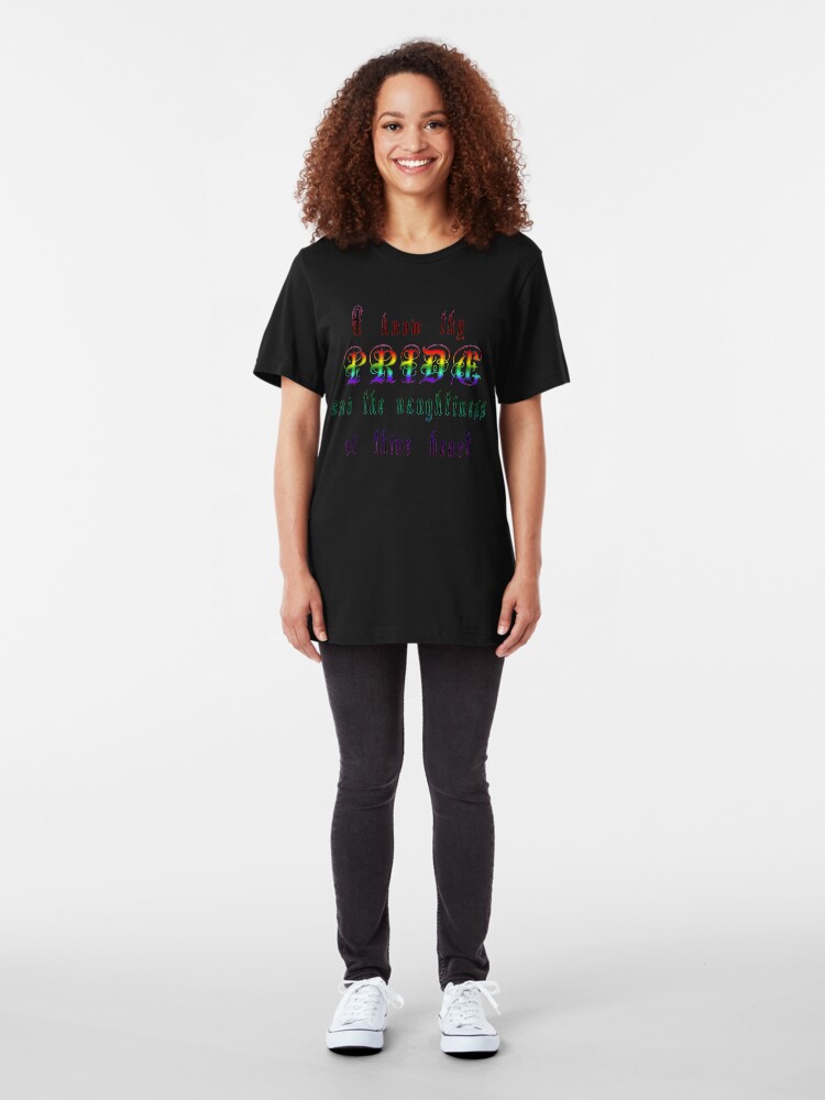 Alternate view of I Know Thy Pride Slim Fit T-Shirt
