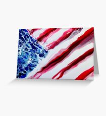 American Distressed USA Flag Greeting Card