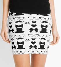 Hipster Stickers Mini Skirt