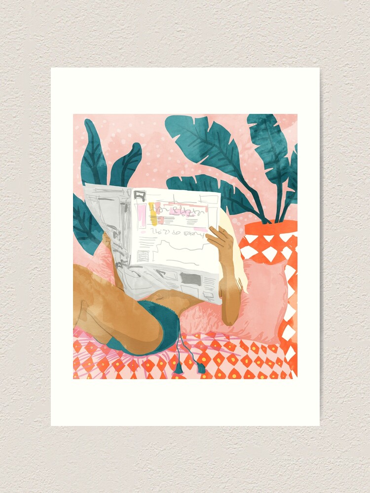 Alternate view of Morning News Art Print