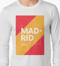 Madrid travel illustration Long Sleeve T-Shirt
