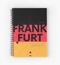 Frankfurt travel illustration Spiral Notebook