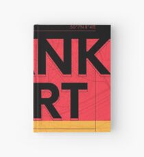 Frankfurt travel illustration Hardcover Journal