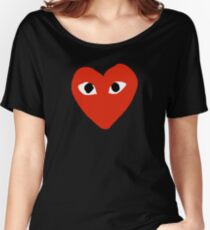 Comme des garçons Red Heart Play Women's Relaxed Fit T-Shirt