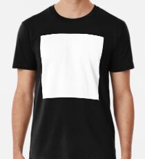WEISSER PLATZ, tabula rasa, auf SCHWARZ, leer, leer, klar, leer Männer Premium T-Shirts