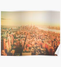 New York City - Skyline at Sunset Poster
