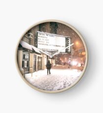 Reloj New York City - A Snowy Night on 2nd Avenue