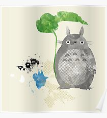 My Neighbor Totoro Giclee Vintage Digital Art Poster