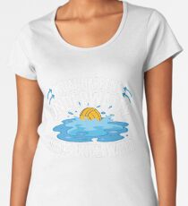 Camiseta premium para mujer Water Polo Lo que pasa bajo el agua Estancias bajo el agua