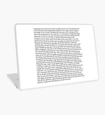Smash Mouth - All Star lyrics Laptop Skin