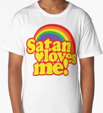 Camiseta larga ¡Satán me ama!