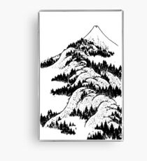 Classical Fuji vector image Canvas Print