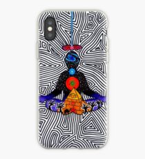 Psychedelic meditiation iPhone Case