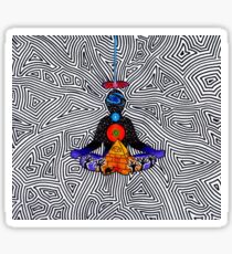 Psychedelic meditiation Sticker