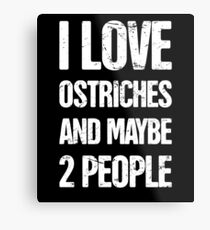 Ostrich Farmer - Gift For Ostrich Breeders Metal Print