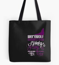 Werwolf Barmitzvah Lila Weiß Tote Bag
