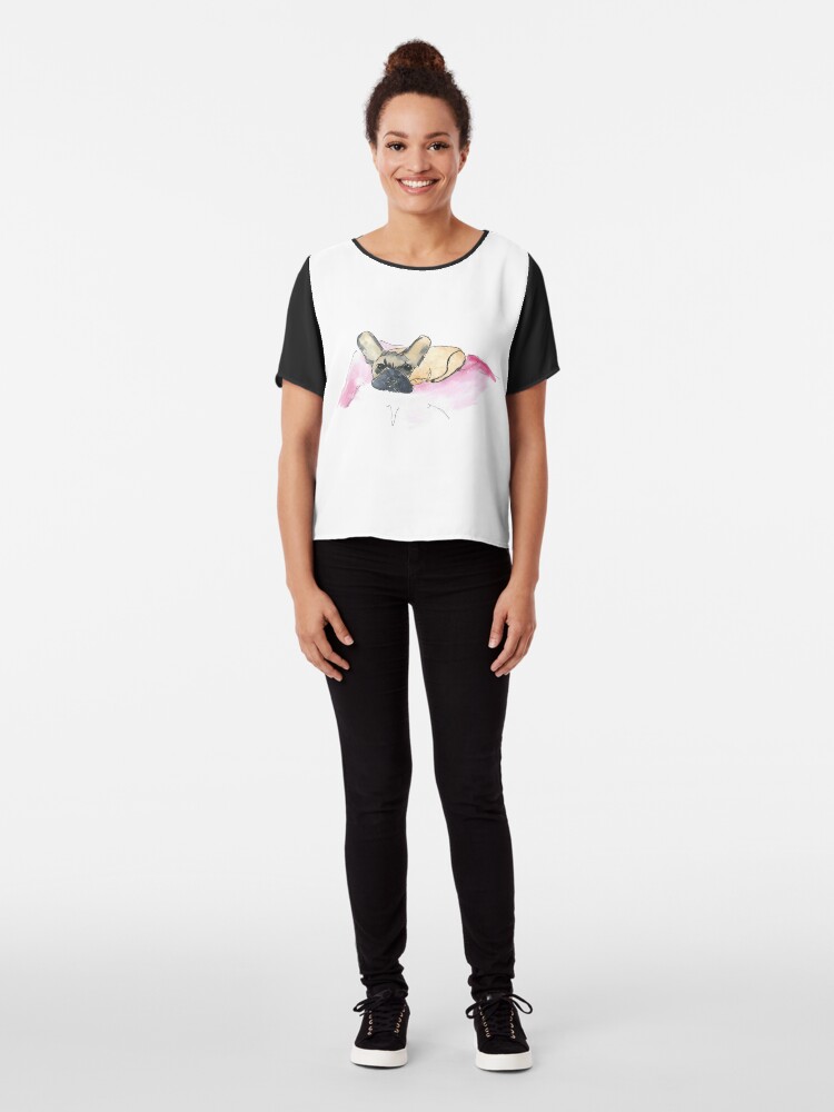 Alternate view of Joy’s dog Chiffon Top
