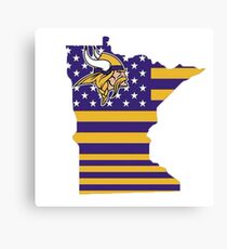 Minnesota State of Football Canvas Print
