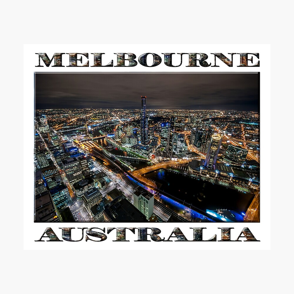 City Lights (poster on white) Photographic Print