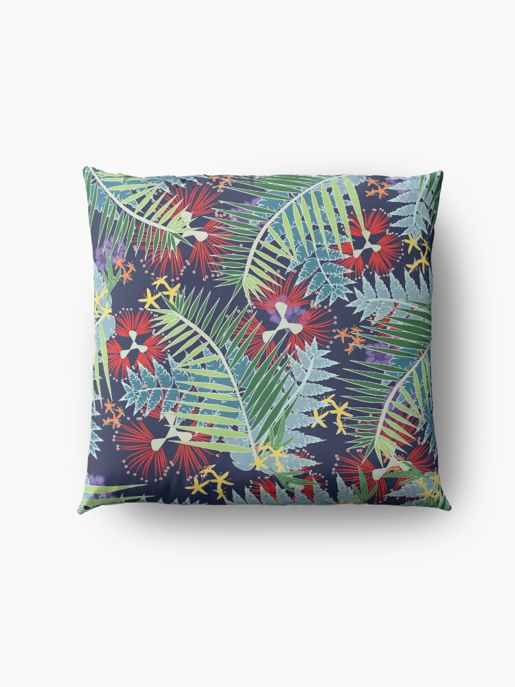 Alternate view of Leafy NZ Floor Pillow