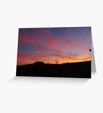 Cork Sunset Greeting Card