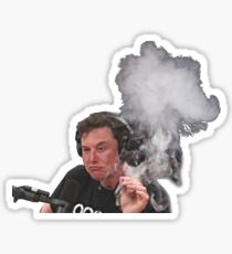 Elon Musk Smokes Sticker