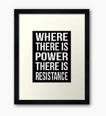 POWER VS RESISTANCE. Electrician Framed Print