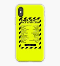 Emergency Bible Scriptures Numbers (New and Improved) iPhone Case