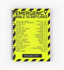Emergency Bible Scriptures Numbers (New and Improved) Spiral Notebook