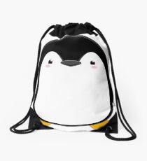 Cute Kawaii Penguin Drawstring Bag