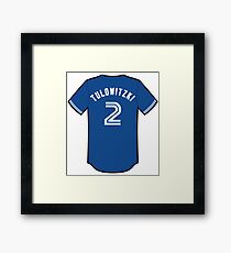 Troy Tulowitzki Jersey Framed Print
