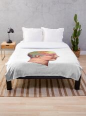 Manta Una imagen de buena salud - Vintage Brain Mapping Illustration T-Shirt